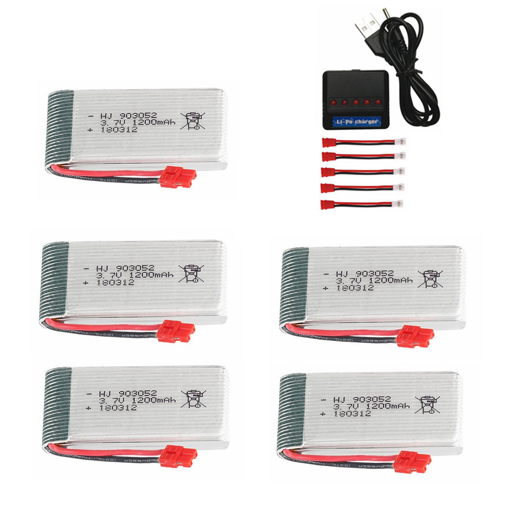 Drone Charger - Batteria lipo 3.7V 1200mAh 903052 per