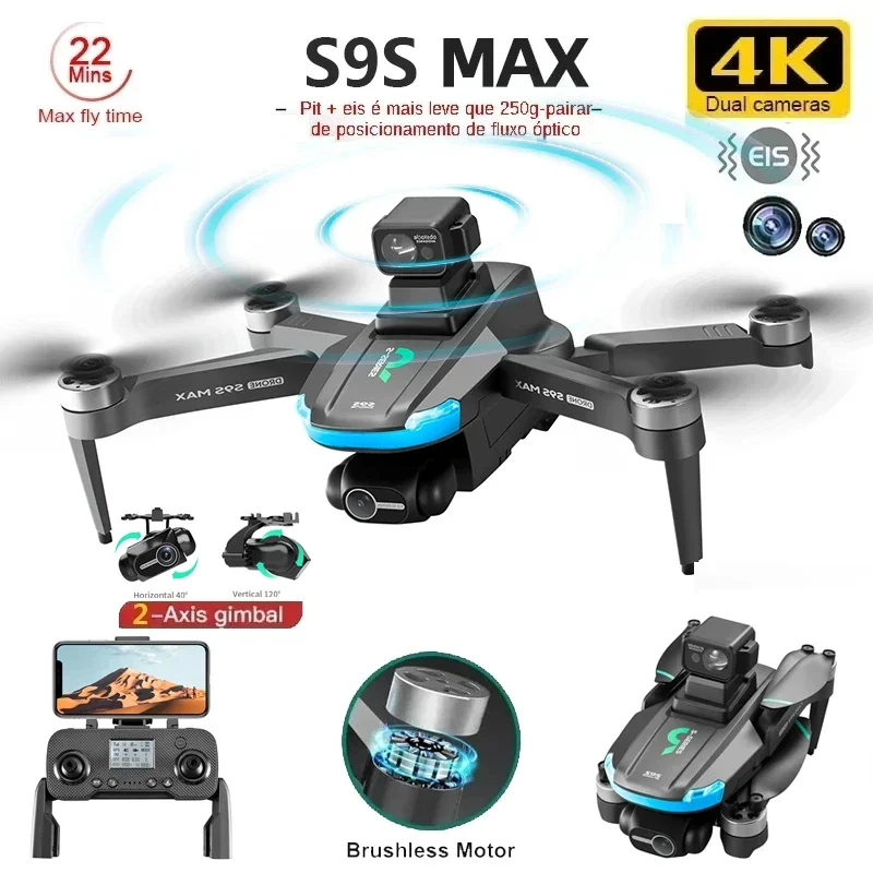 NUOVO S9S MAX MINI Drone 4K 2  - Drone Gps Module recensione e prezzo